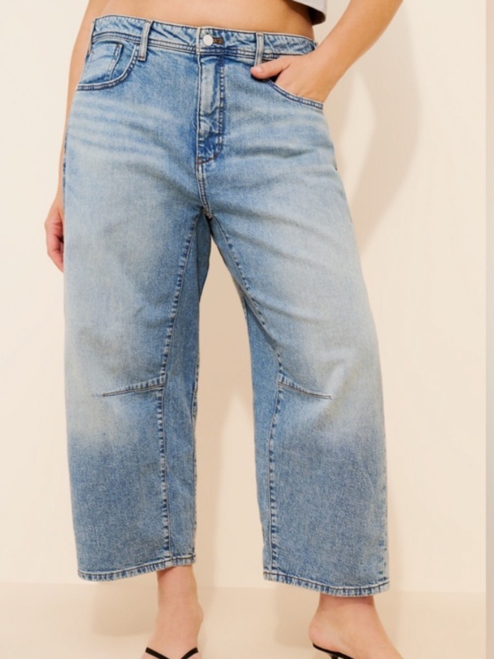 Pilcro 30x27 Millie Barrel Leg Jeans Ankle 0369 Anthropologie low slung